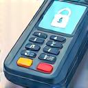 Illustration of a secure payment transaction with a padlock icon.